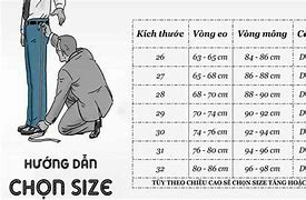 Bảng Size Quần Âu Nam Yody