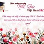 Chữ Thư Pháp Chúc Mừng Ngày Nhà Giáo Việt Nam